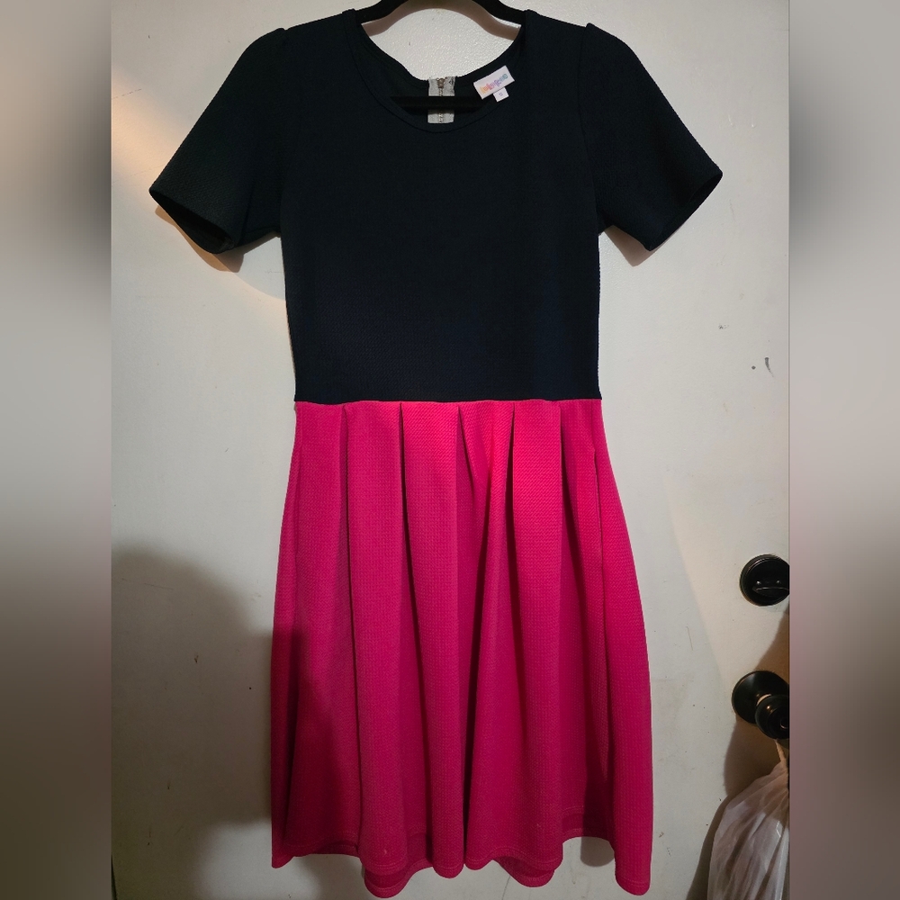 LuLaRoe Amelia Pleated Dress S